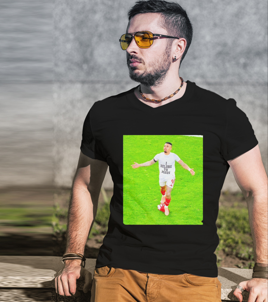 Gabriel Jesus I Belong To Jesus Arsenal FC T-Shirt