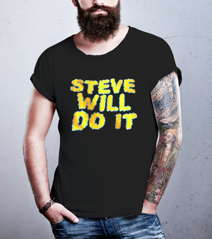 Steve Will Do It Yellow Blue T-Shirt
