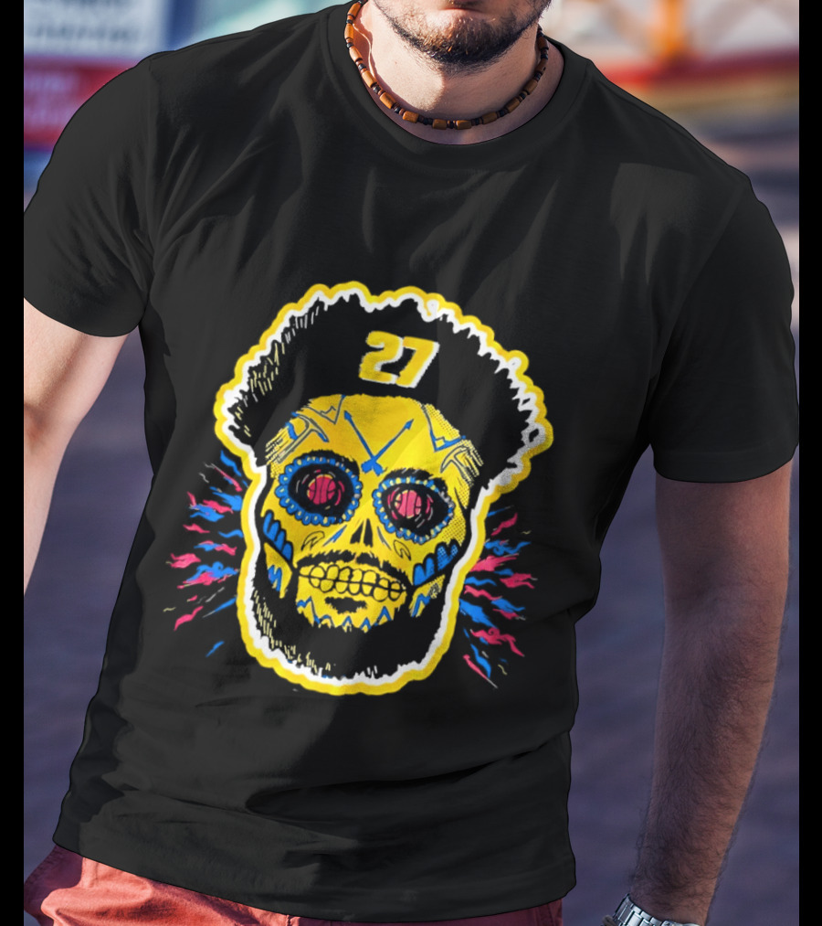 Jamal Murray Sugar Skull 27 Denver Nuggets Basketball T-Shirt