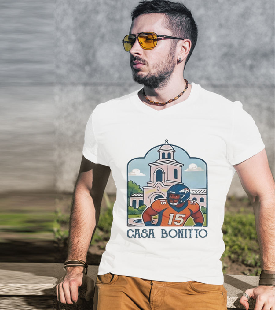 Nik Bonitto 15 Casa Bonitto Denver Broncos NFL Game Day T-Shirt