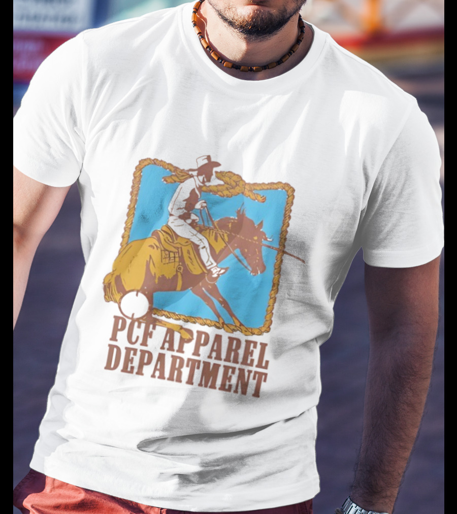PCF Apparel Department Cowboy Horse Rope Border T-Shirt