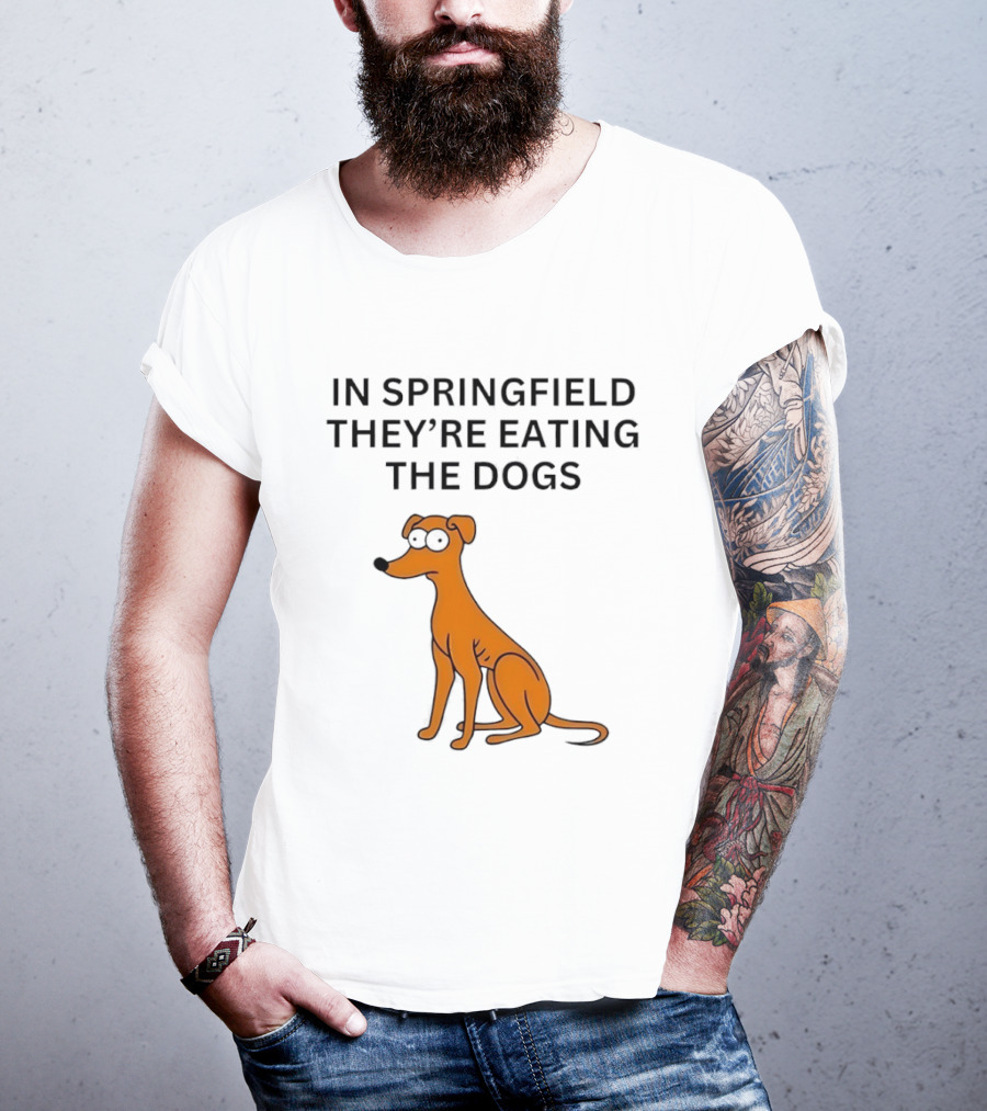 Santa’s Little Helper In Springfield Theyre Eating The Dogs T-Shirt