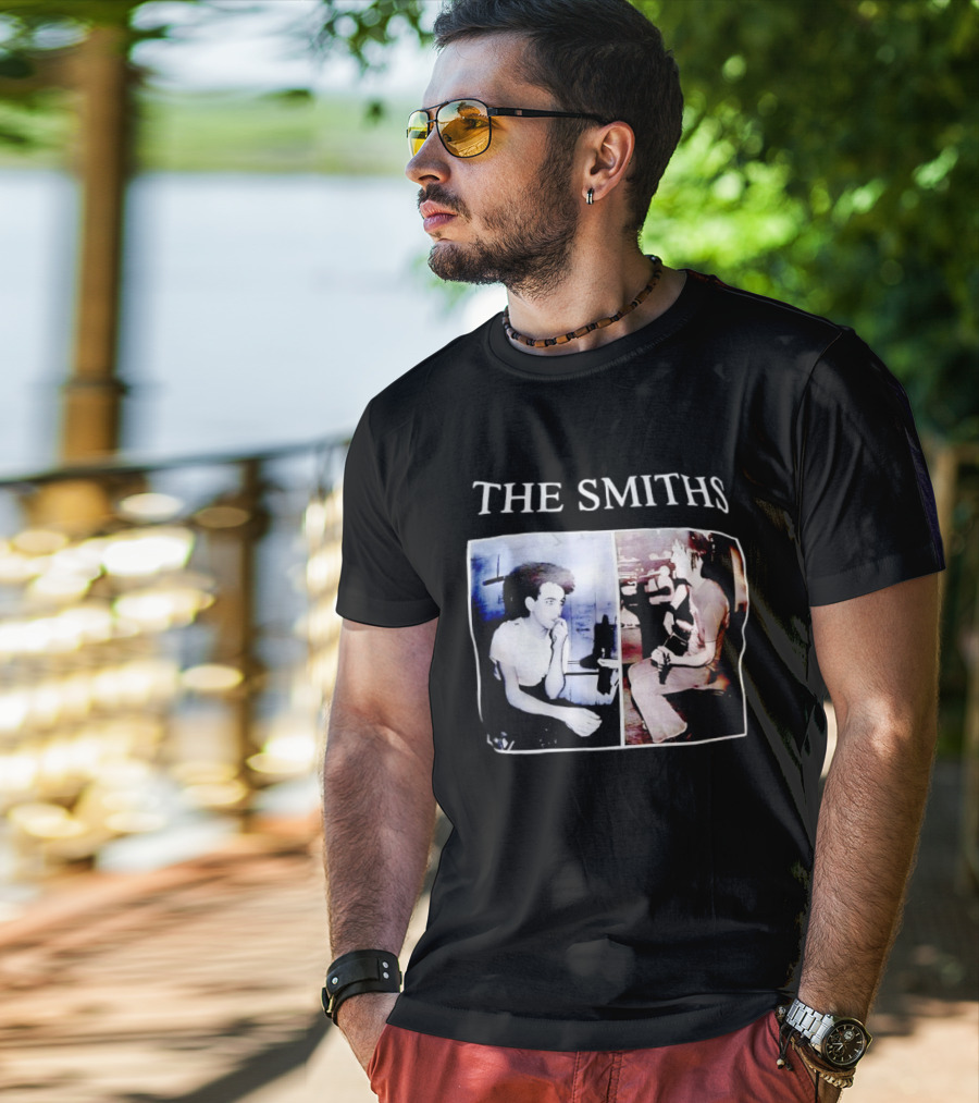 The Smiths Morrissey Johnny Marr Vintage Album Photo T-Shirt