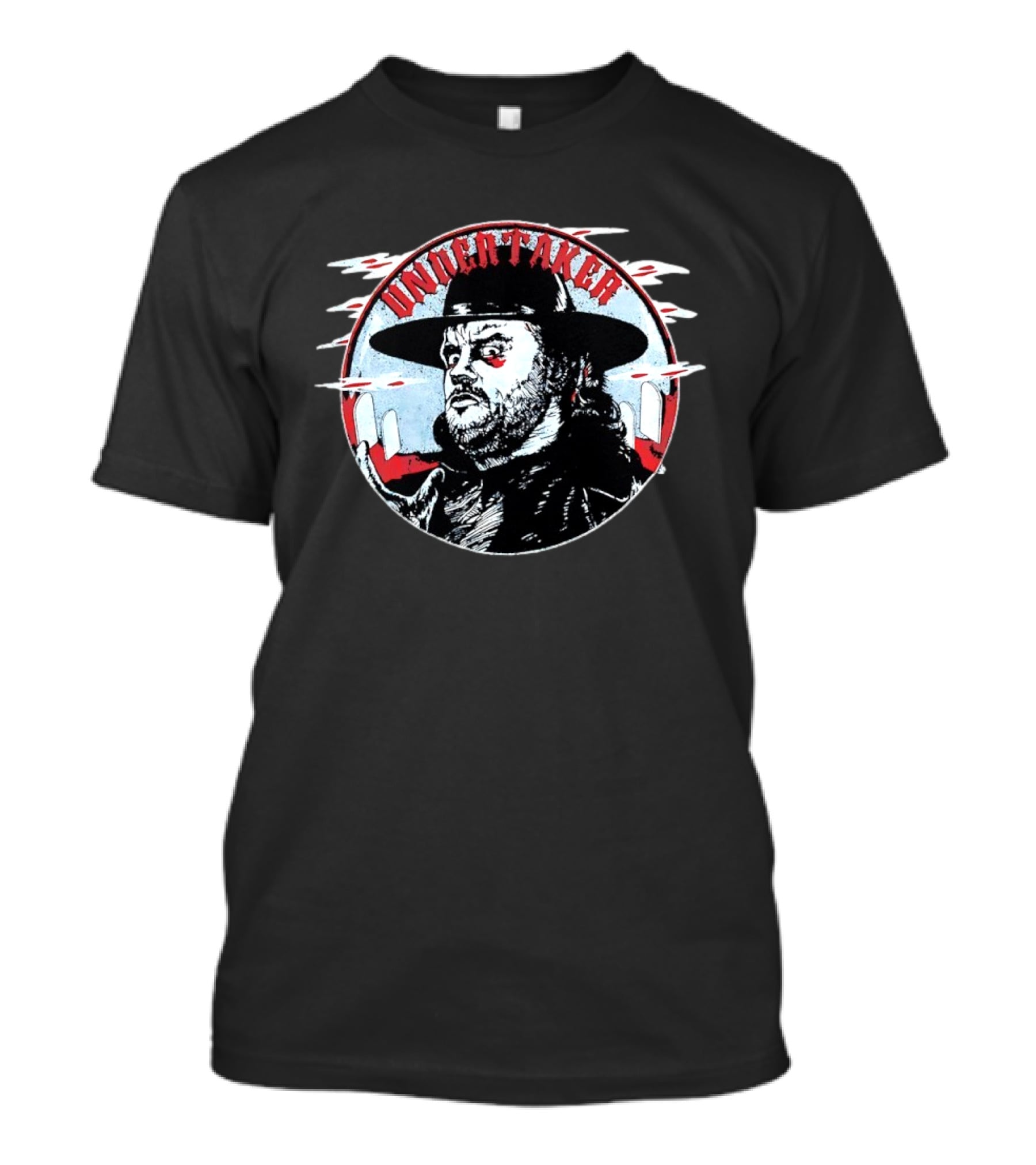 The Undertaker WWE Vintage Tombstone And Hat Iconic Image T-Shirt