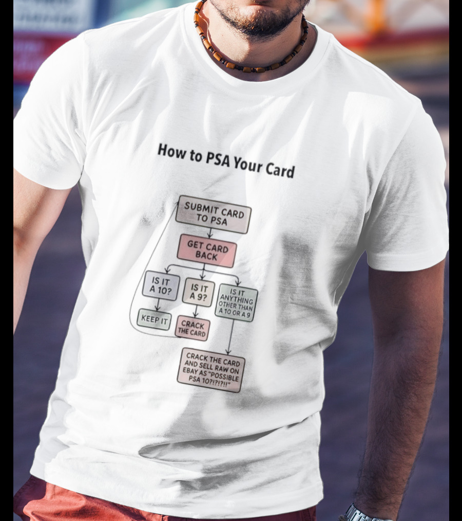 Submit Card To PSA Get Card Back Is It A 10 Or 9 8.5 7 Flip аs Raw To PSA Sometime T-Shirt