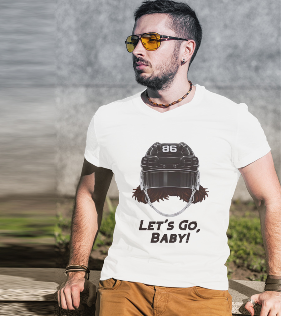 Jack Hughes Let’s Go Baby New Jersey Devils Hockey T-Shirt