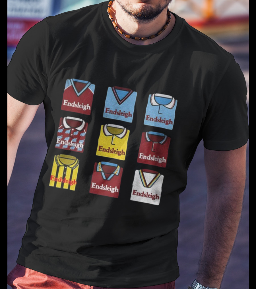 Burnley FC Endsleigh Retro Jerseys Collection Collage T-Shirt