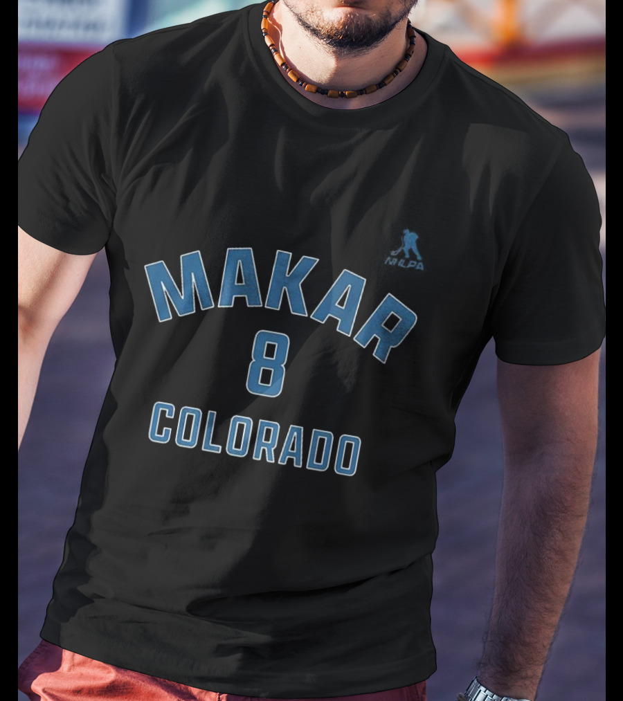 Cale Makar 8 Colorado Avalanche Hockey T-Shirt