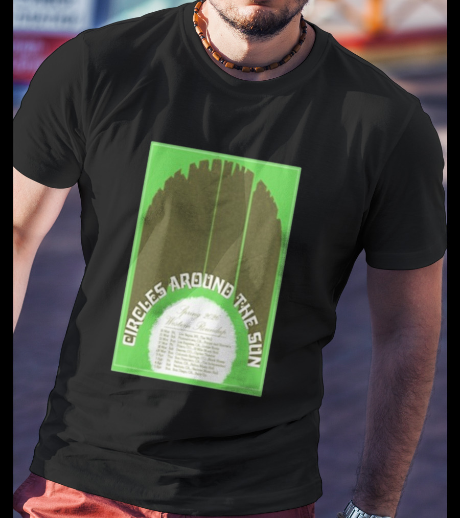 Circles Around The Sun Spring 2026 Western Roundup Tour Dates T-Shirt