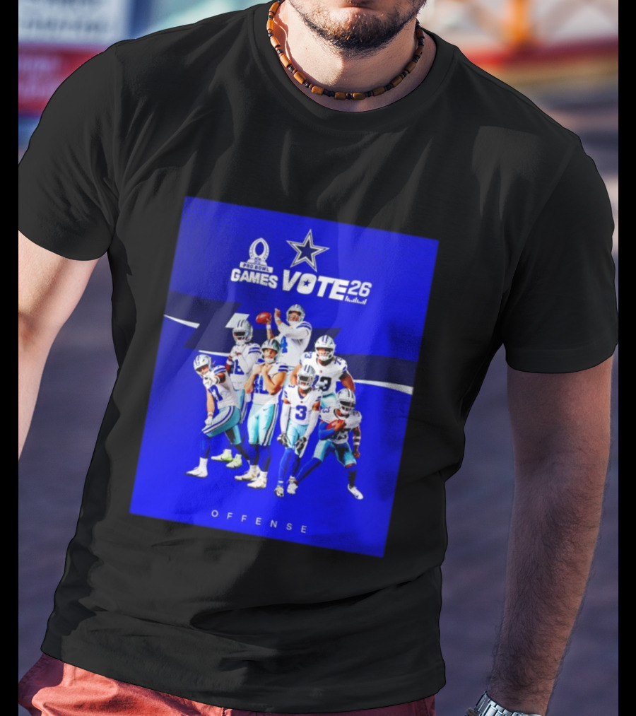 Dallas Cowboys Pro Bowl Games Vote 26 Offense T-Shirt