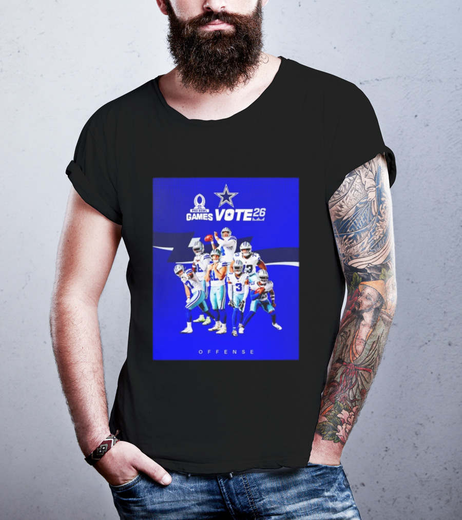 Dallas Cowboys Pro Bowl Games Vote 26 Offense T-Shirt