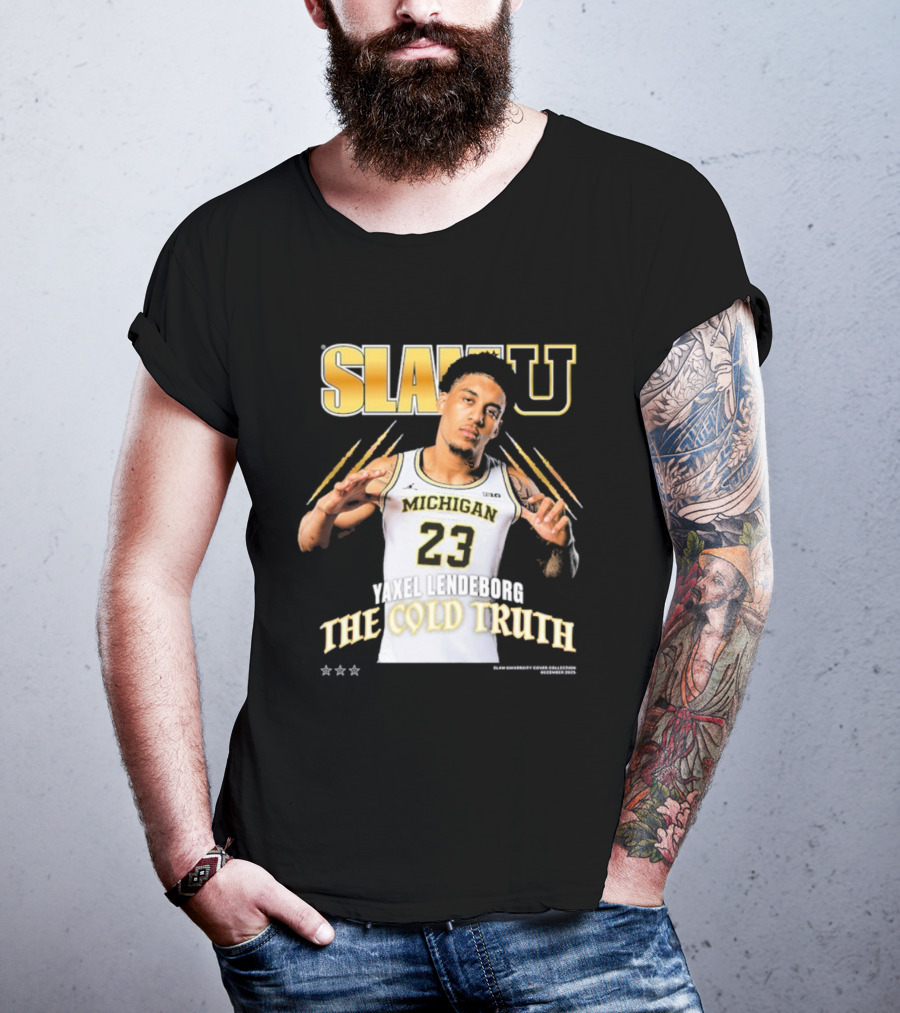 SlamU Yaxel Lendeborg Michigan 23 The Cold Truth T-Shirt