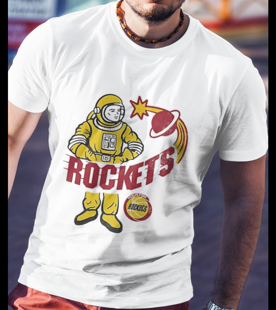Houston Rockets Astronaut Iconic Space T-Shirt