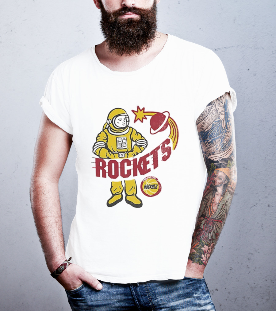 Houston Rockets Astronaut Iconic Space T-Shirt