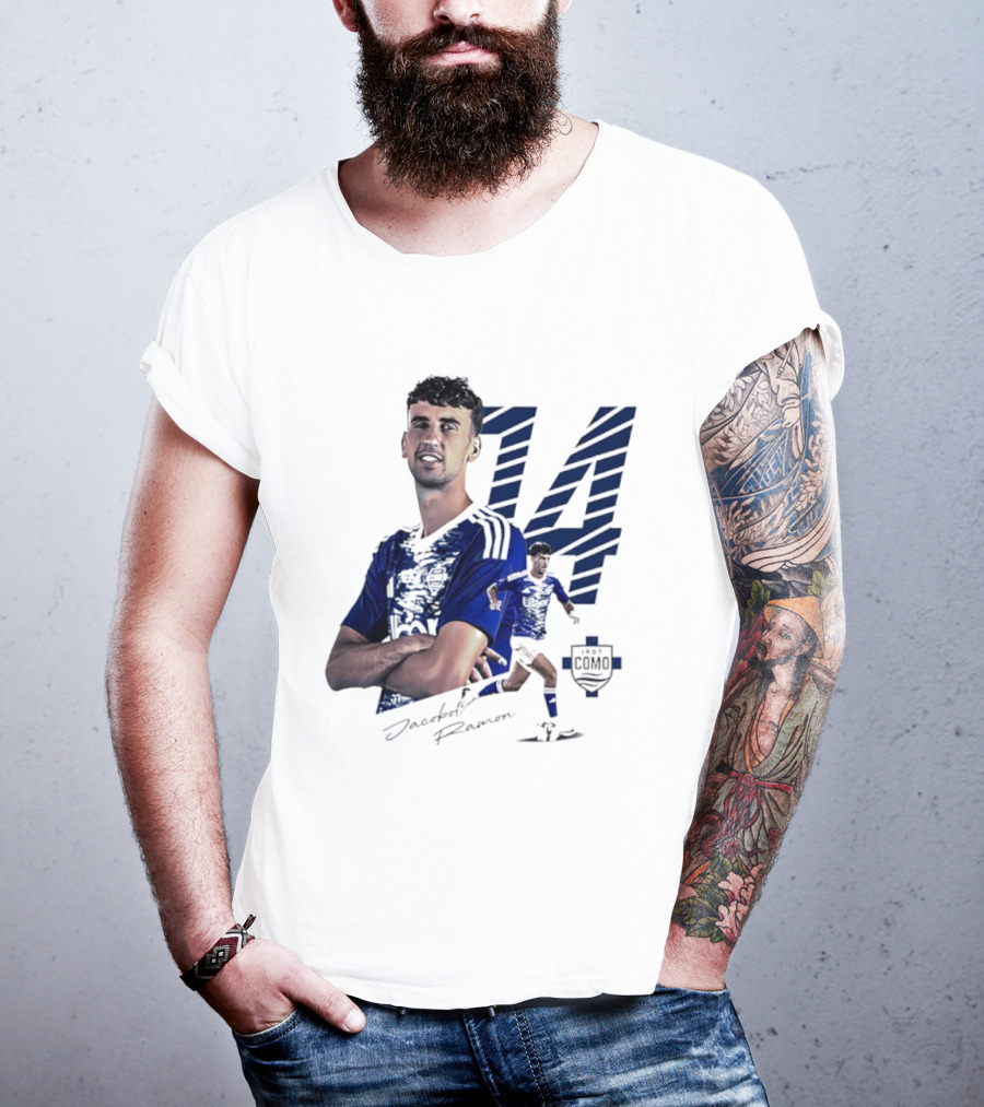 Jacobo Ramon 14 Como 1907 Players Collection Signature T-Shirt
