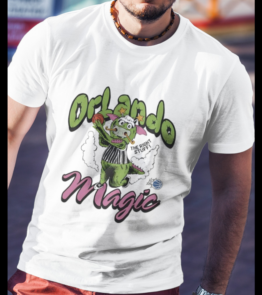 Orlando Magic The Right Stuff Mascot Basketball Creature T-Shirt
