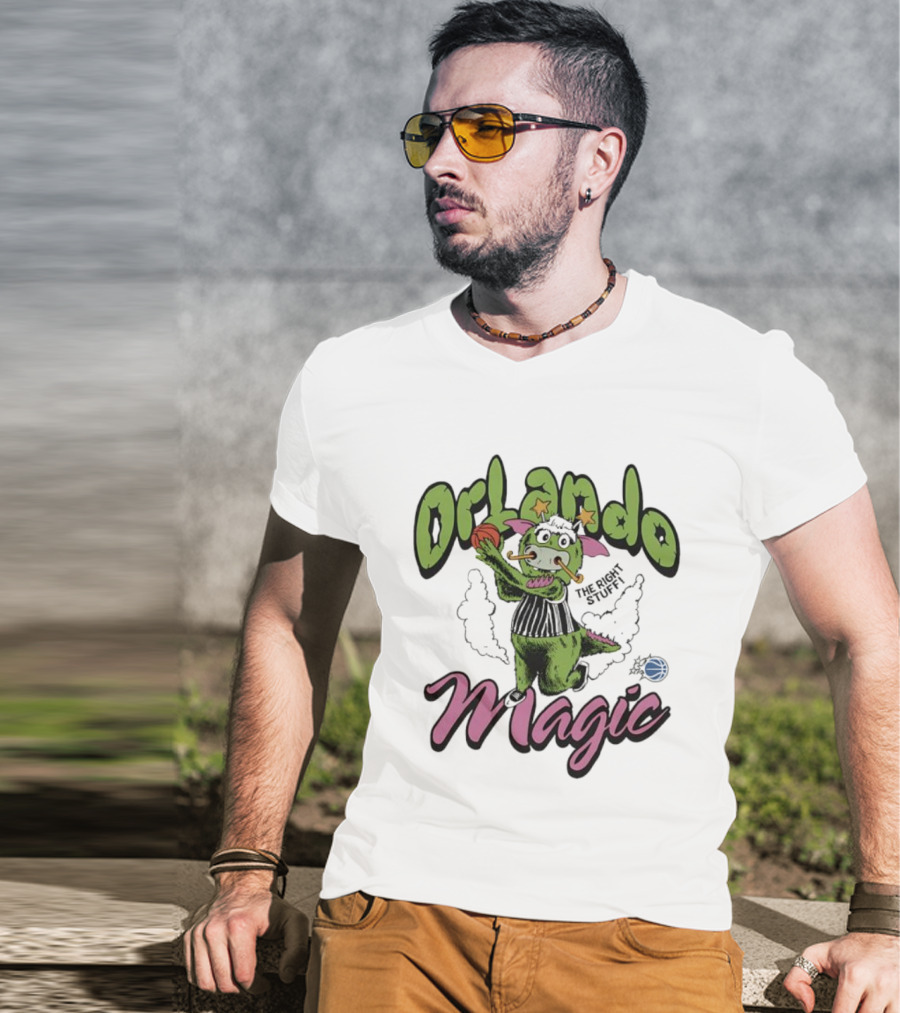 Orlando Magic The Right Stuff Mascot Basketball Creature T-Shirt