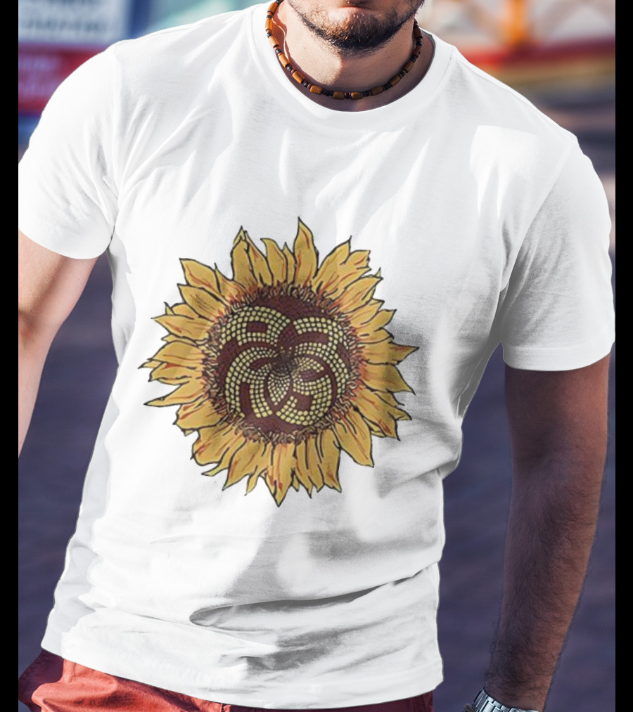 Sunflower Mosaic Pattern Aron Ralston T-Shirt