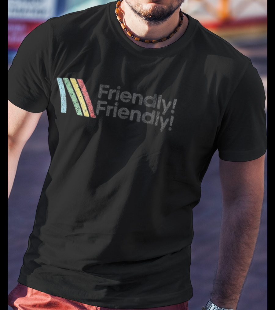 Arc Raiders Fanart Friendly Friendly Rainbow Stripes T-Shirt