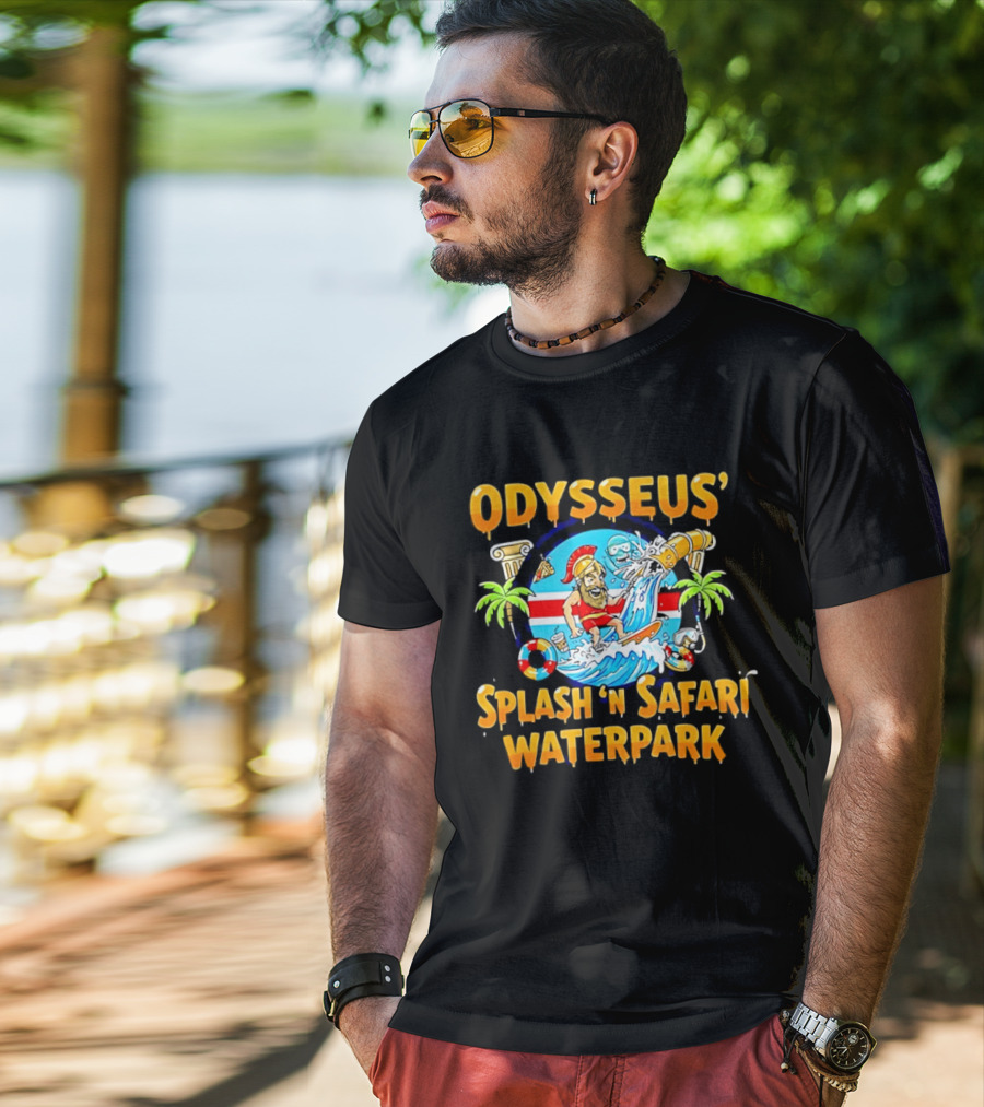 Odysseus Splash 'N Safari Waterpark Surfing Adventure Souvenir T-Shirt