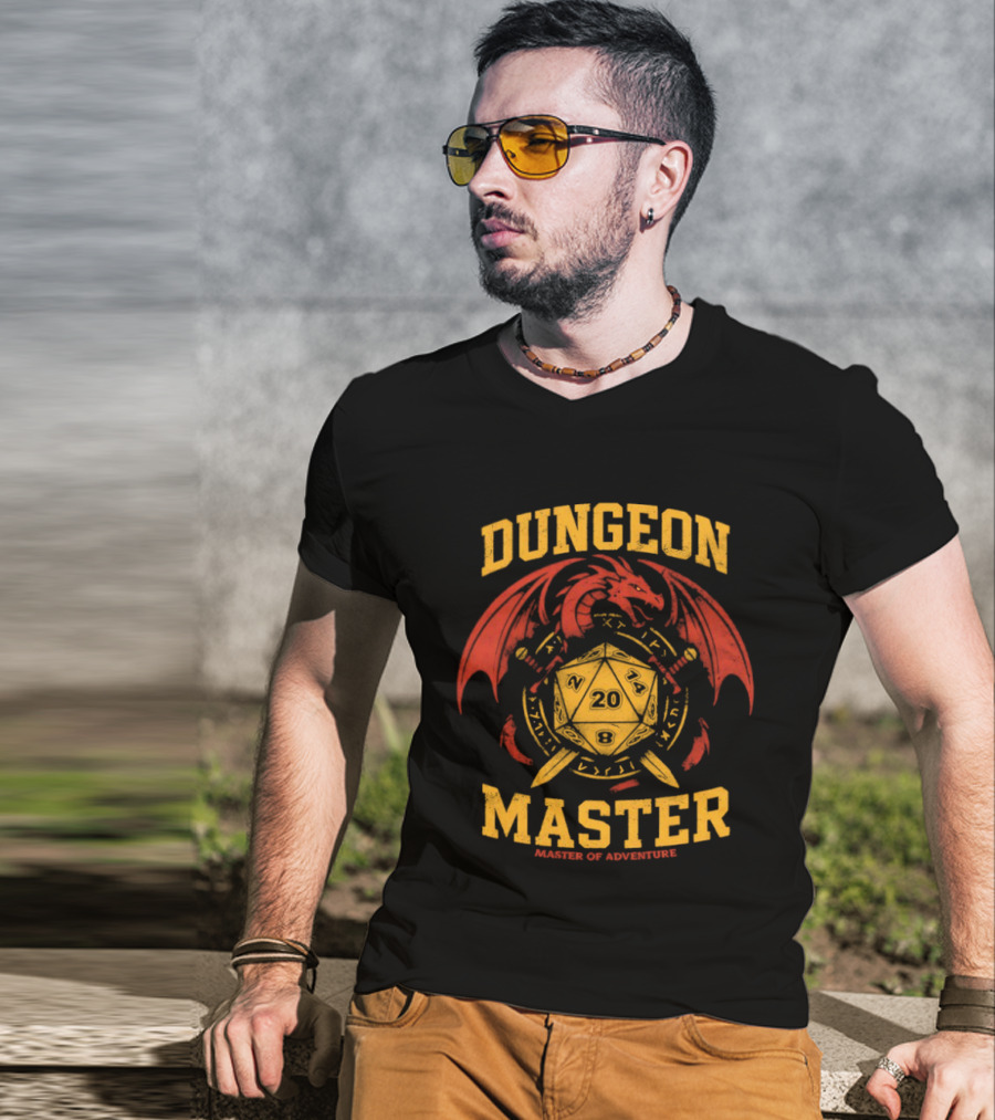 Dungeon Master D20 Dragon Master Of Adventure T-Shirt