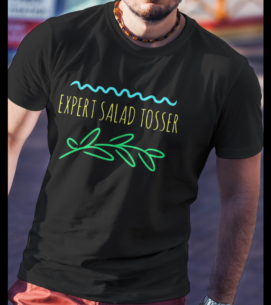 Expert Salad Tosser Wave Leaf T-Shirt