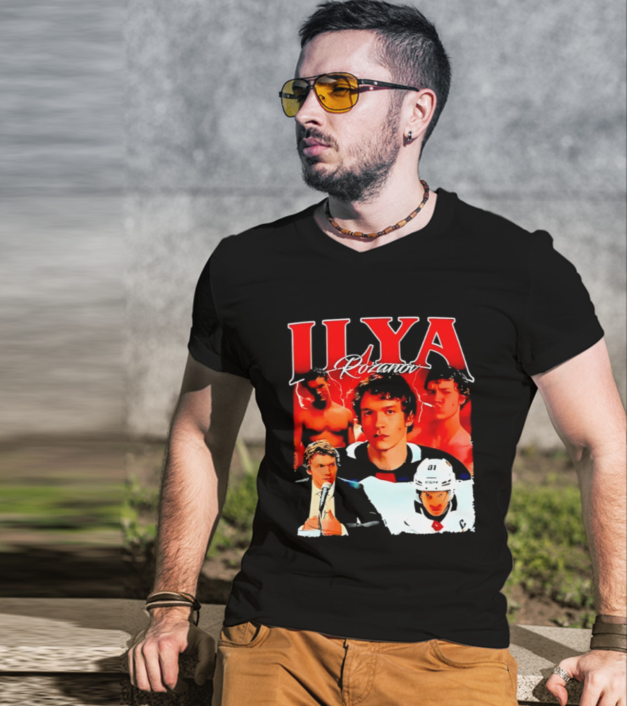 Ilya Rozanov Rivalry 90s Iconic Hockey Star T-Shirt