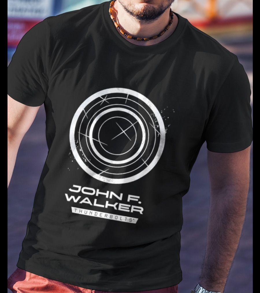 John F Walker Thunderbolts Shield T-Shirt