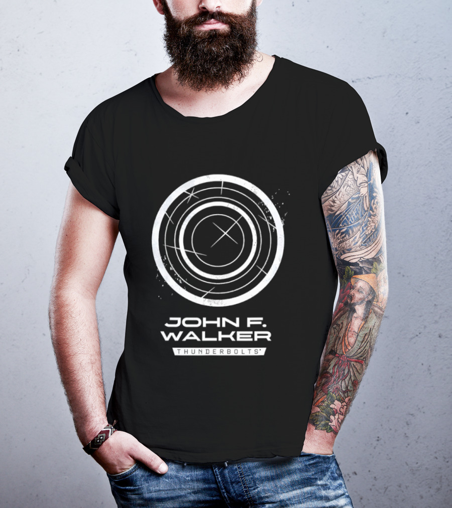 John F Walker Thunderbolts Shield T-Shirt