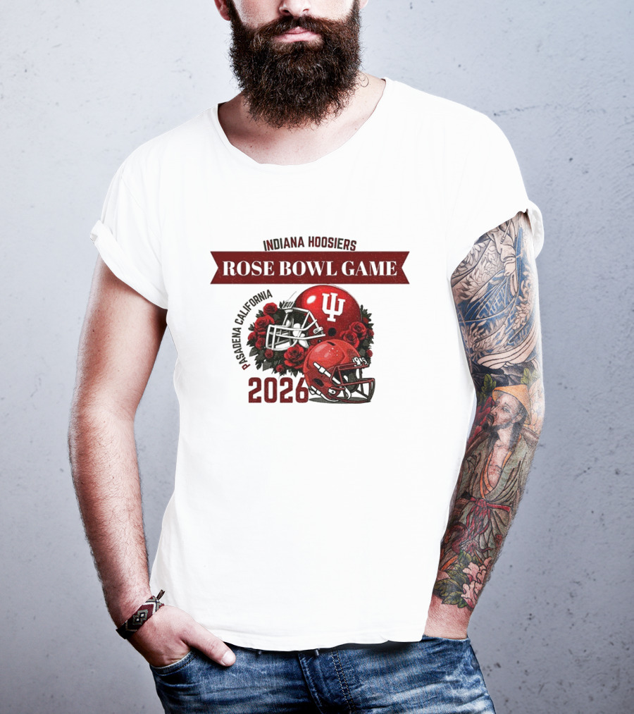 Indiana Hoosiers Rose Bowl Game 2026 Helmet Pasadena California T-Shirt