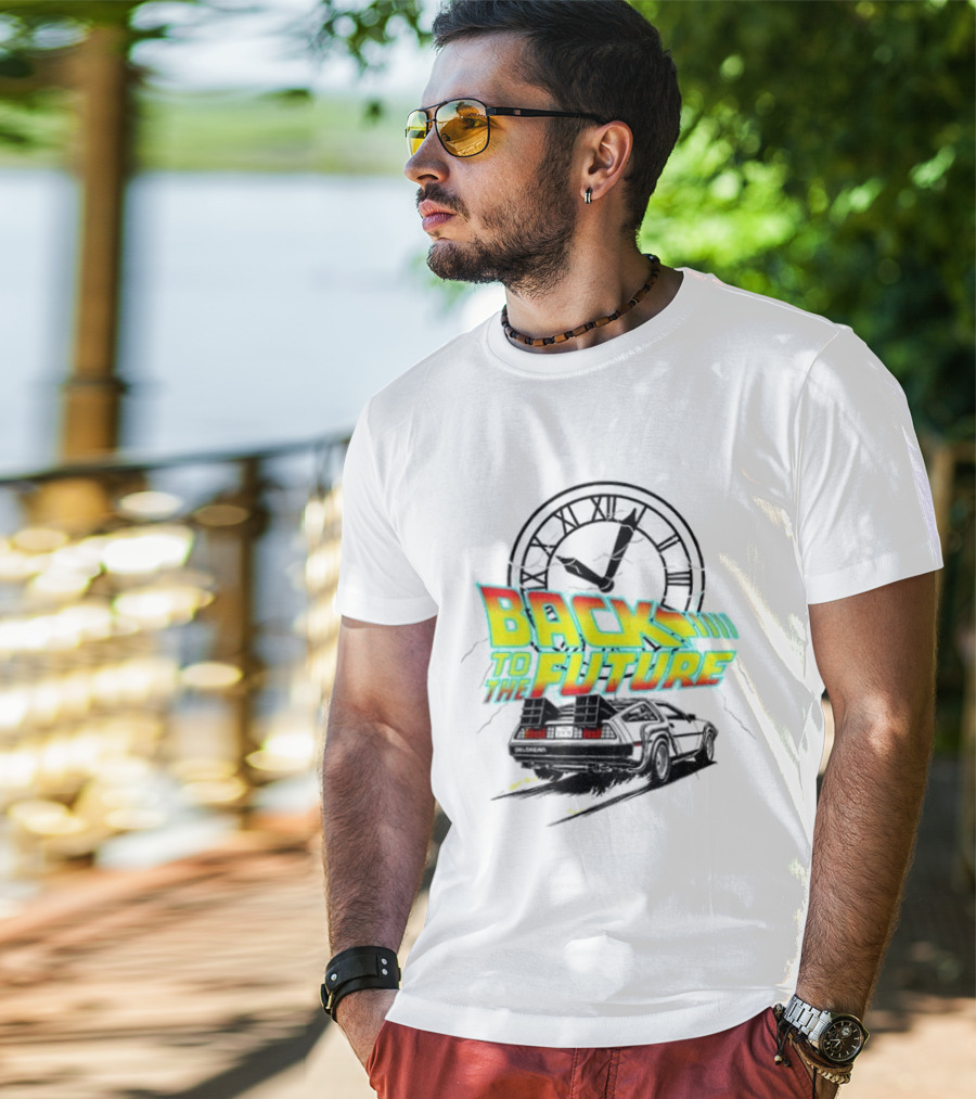 Back To The Future DMC DeLorean Official Vintage Movie T-Shirt