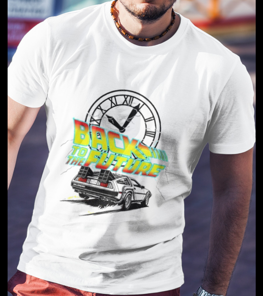 Back To The Future DMC DeLorean Official Vintage Movie T-Shirt