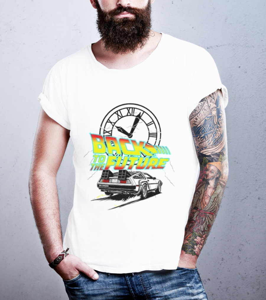 Back To The Future DMC DeLorean Official Vintage Movie T-Shirt