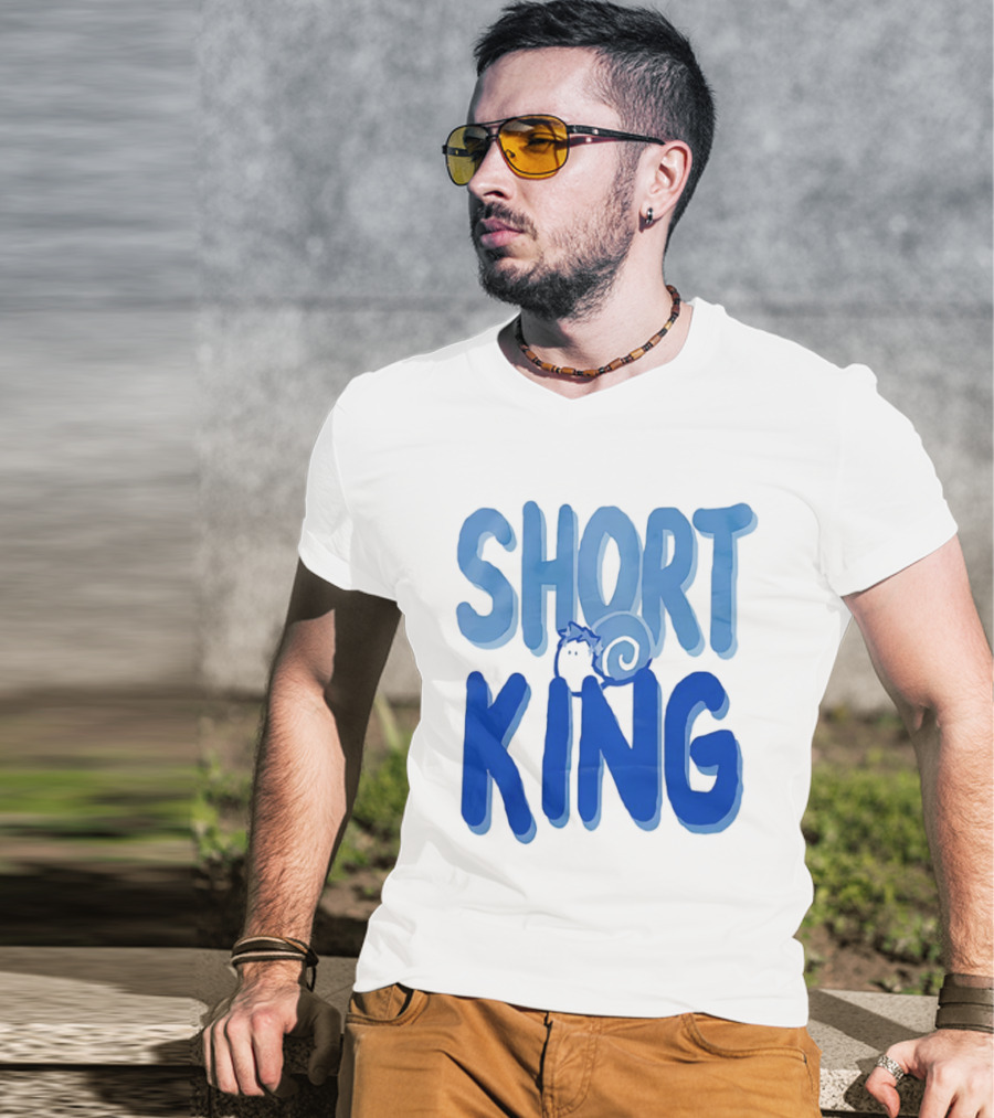 Short King Cartoon Fun Quirky T-Shirt