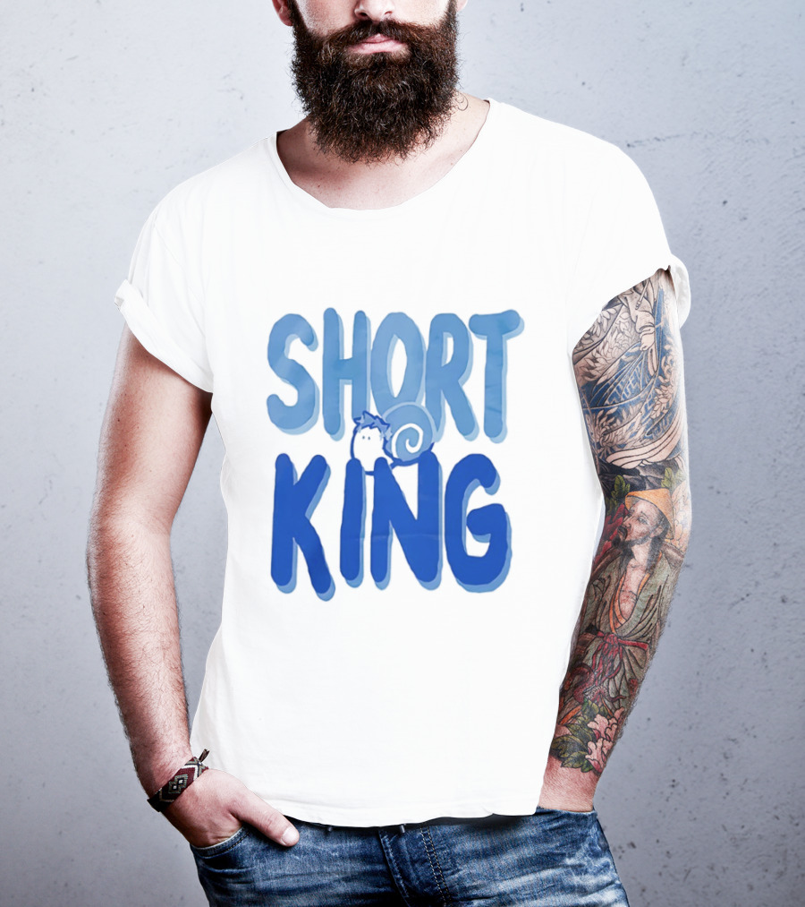 Short King Cartoon Fun Quirky T-Shirt
