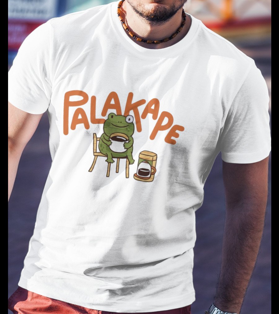 Palakape Frog With Coffee T-Shirt