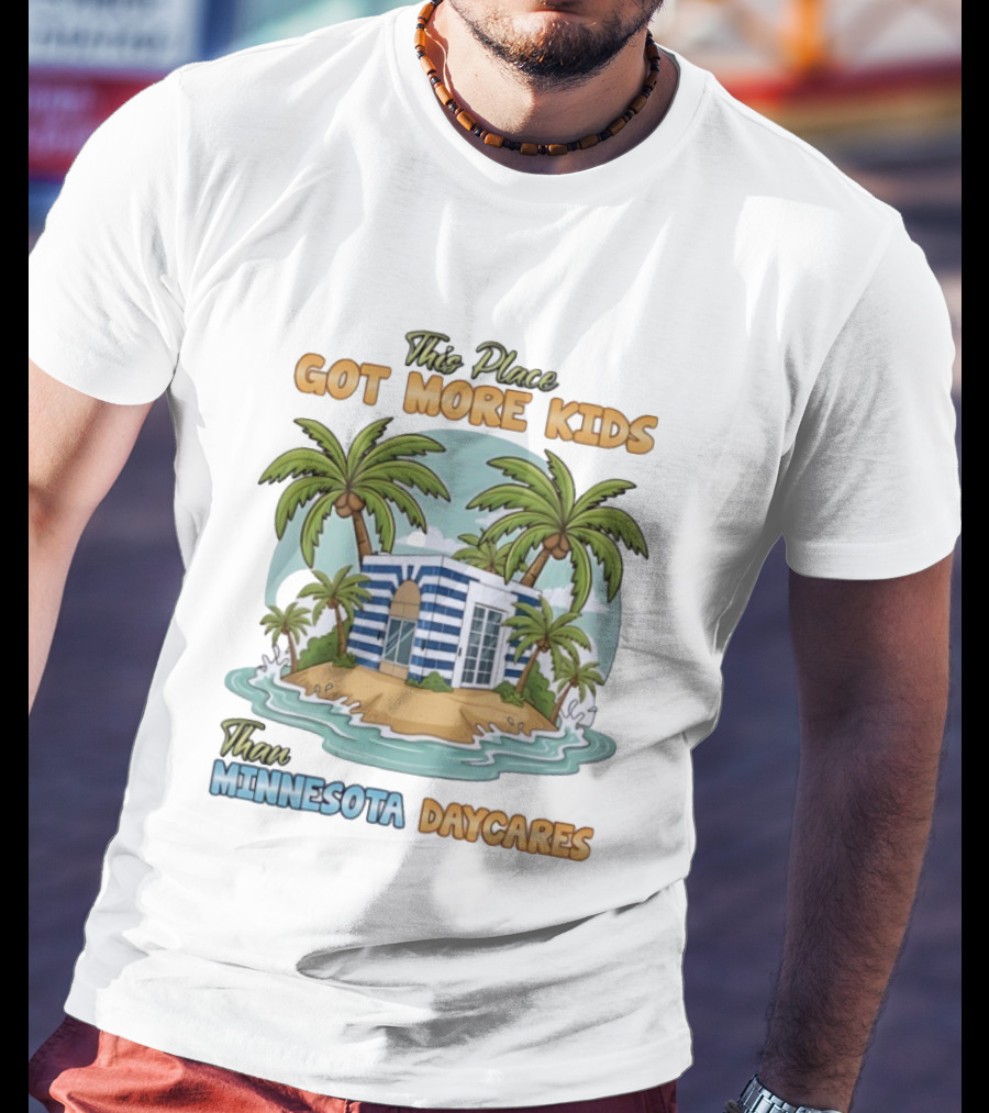House On Small Island With More Kids Than Minnesota Daycares Tropical T-Shirt