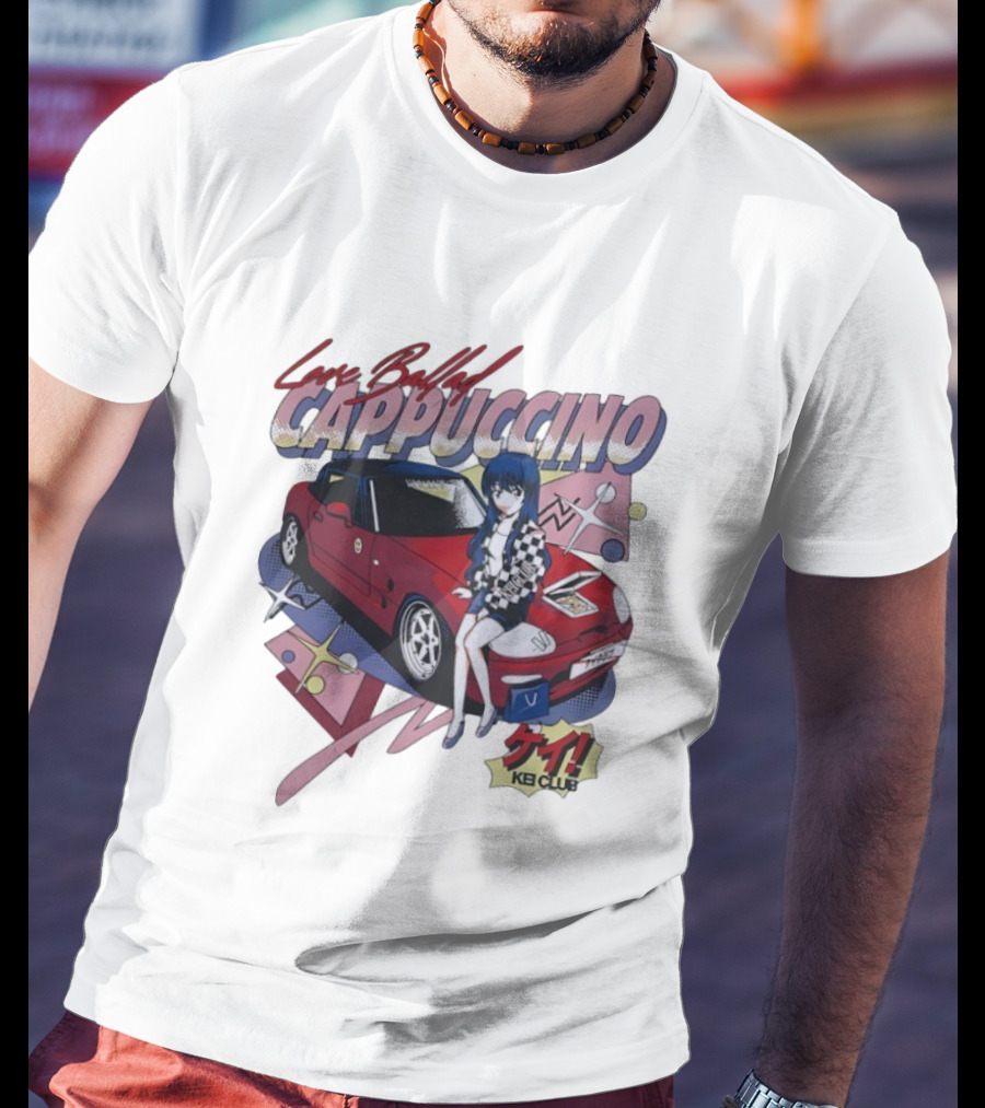 Love Ballad Cappuccino Kei Car Anime KB Club Retro Aesthetic T-Shirt