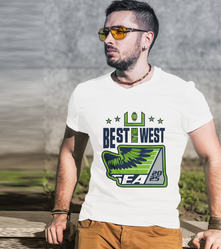 Seattle Seahawks Best In The West 2025 NFC Champions T-Shirt