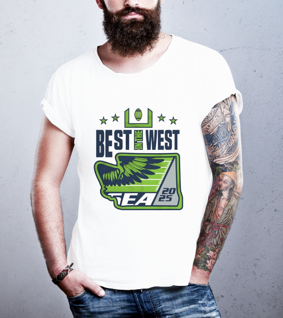 Seattle Seahawks Best In The West 2025 NFC Champions T-Shirt