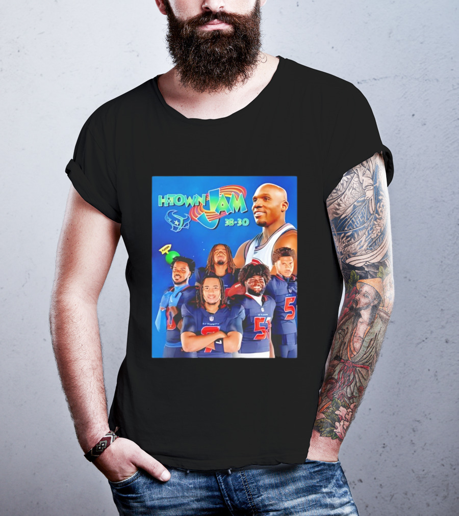 H Town Jam 30 30 Houston Texans Space Jam 2026 T-Shirt