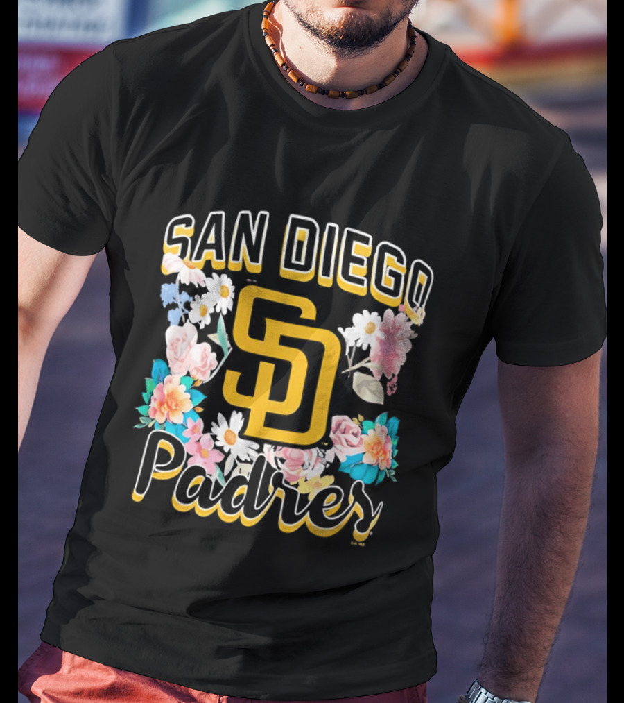 San Diego Padres Floral SD Women's T-Shirt