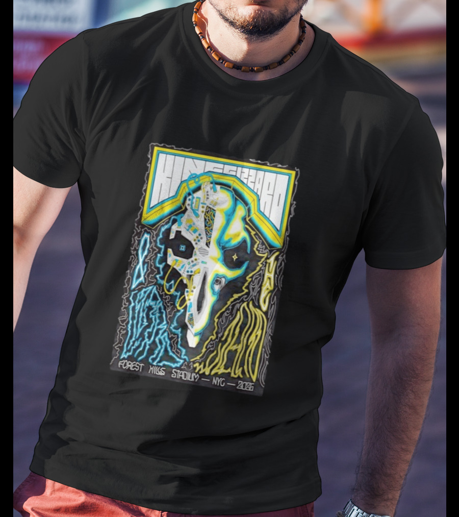 King Gizzard And The Lizard Wizard Forest Hills NYC 2026 Vibrant Skull T-Shirt
