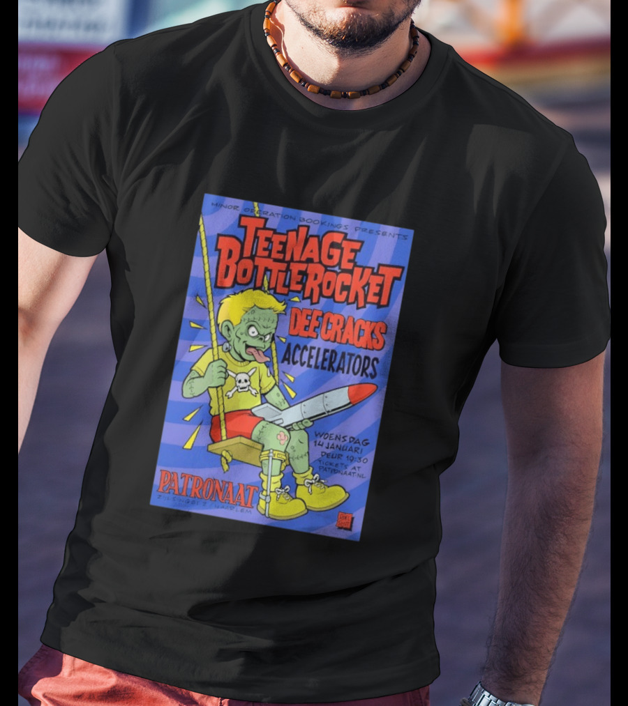 Teenage Bottlerocket Dee Cracks Accelerators Patronaat Haarlem 14 Januari 2026 T-Shirt