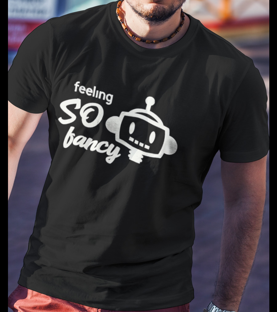 Feeling So Fancy Robot Iconic T-Shirt