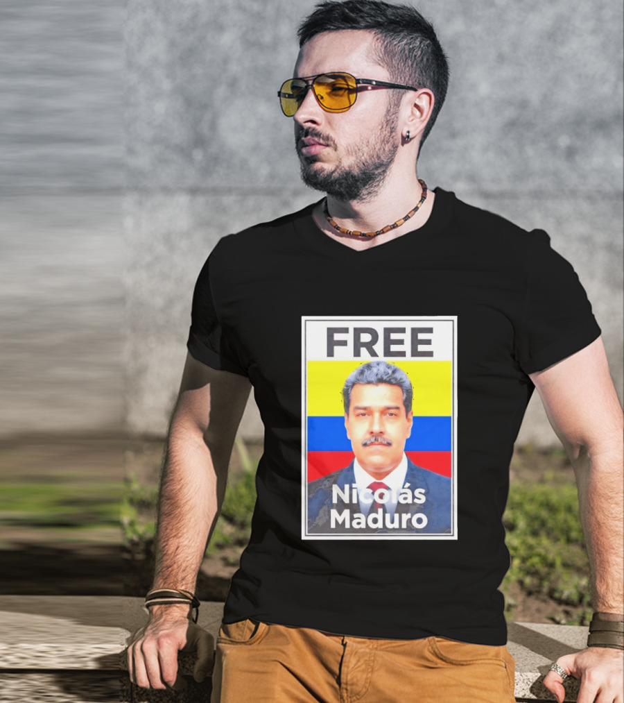 FREE Nicolás Maduro Venezuela Flag Political T-Shirt
