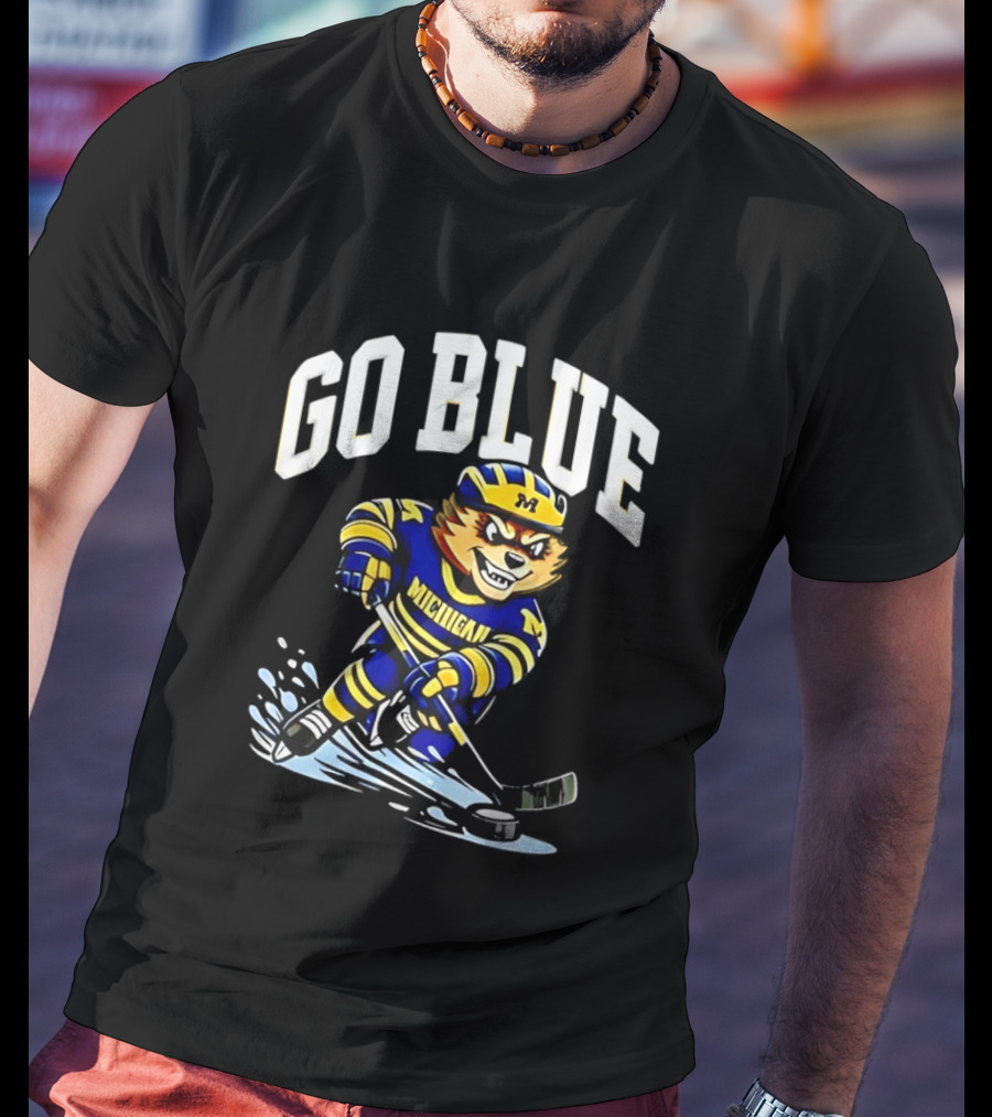Michigan Wolverines 2026 NCAA Hockey Go Blue Wolverine T-Shirt