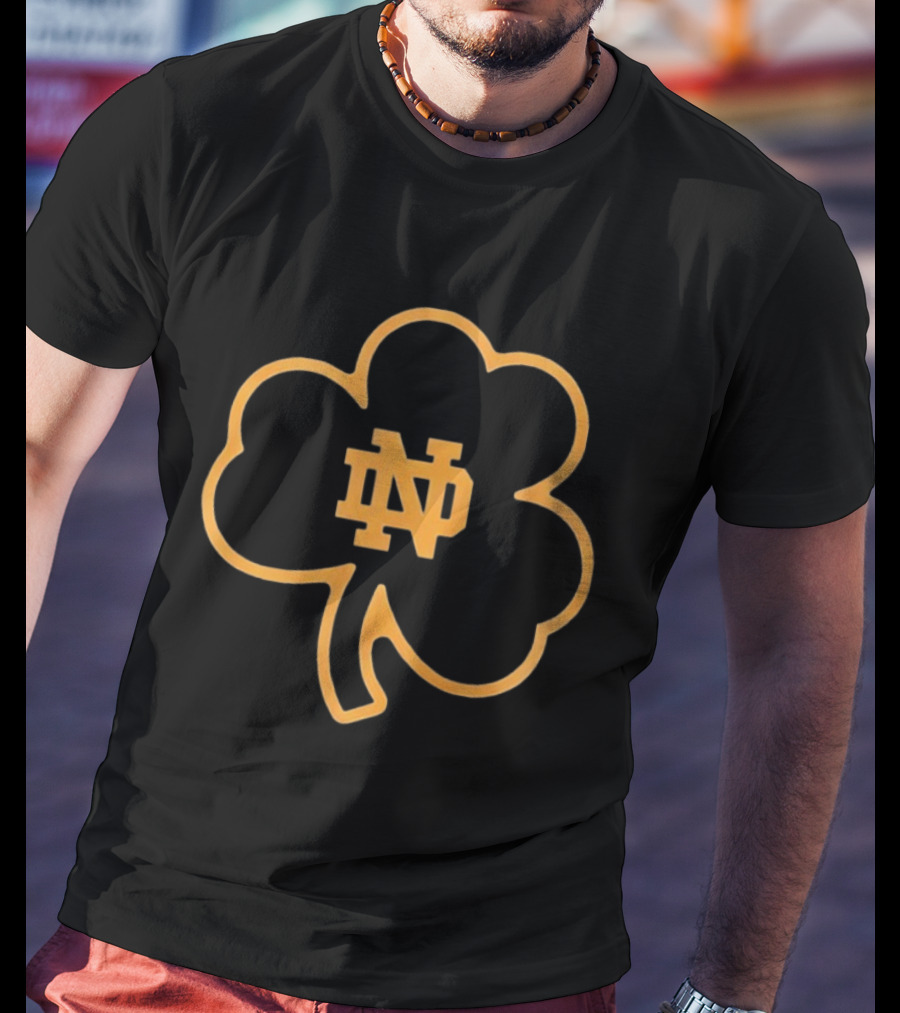 Notre Dame Football Marcus Freeman ND Clover T-Shirt