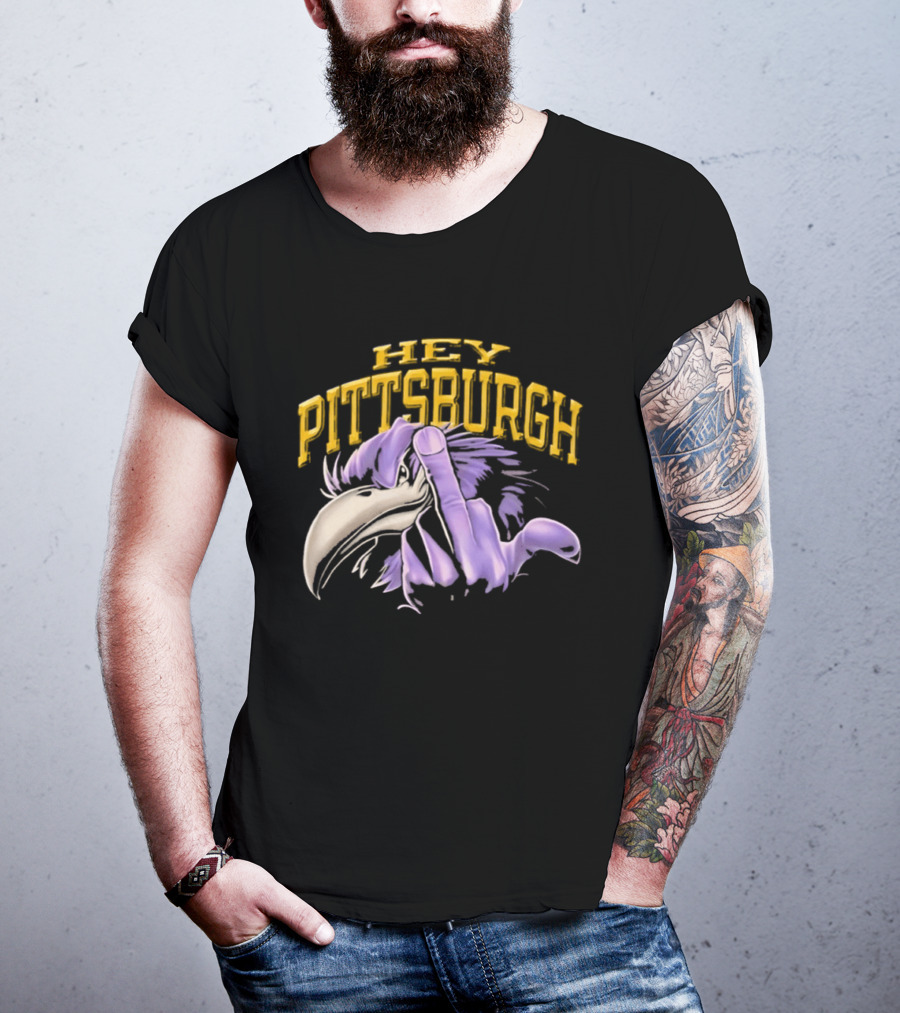 Hey Pittsburgh Steelers Ravens Iconic Rivalry T-Shirt