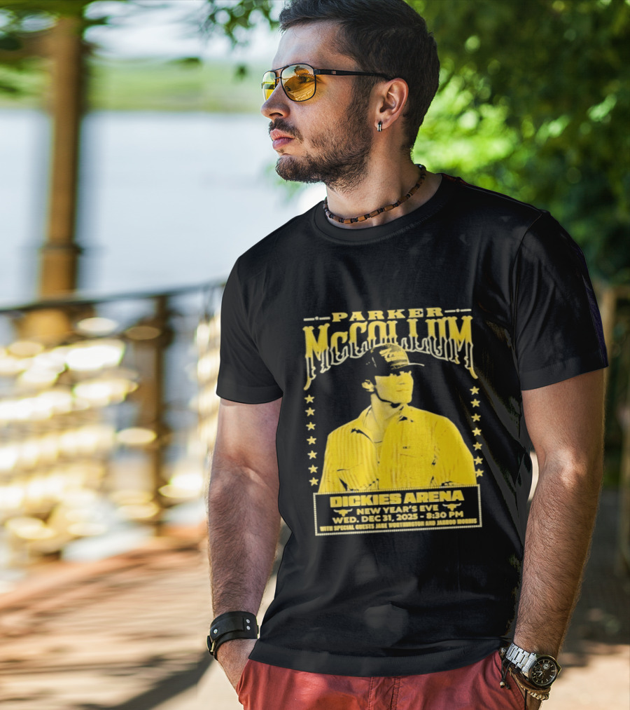 Parker McCollum 12.31.2025 Dickies Arena New Year's Eve Concert Event Stars T-Shirt